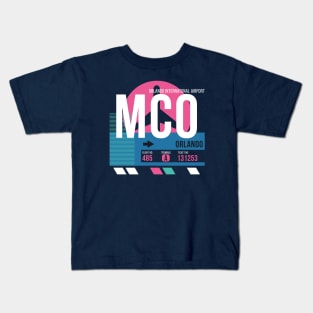 Orlando (MCO) Airport Code Baggage Tag Kids T-Shirt